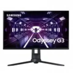 Monitor Gamer Samsung Odyssey 24, FHD, 144Hz, Freesync, LF24G35TFWLXZD, Série G3 - Preto