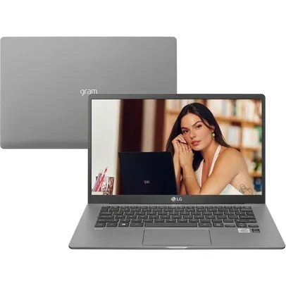 Notebook LG Gram 14Z90N-V.BR51P1 Intel Core I5-1035G7 8GB 256GB W10 14" Cinza Tintanium