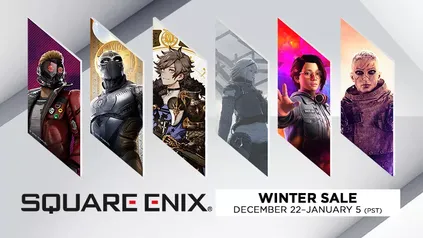 Lista de Jogos da Square Enix Winter com desconto no site Steam