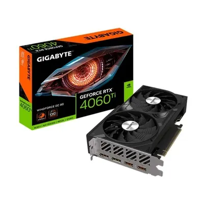 Placa de Vídeo Gigabyte Geforce RTX 4060 Ti, Windforce Oc, 8GB GDDR6, 128 Bits - Gv-n406twf2oc-8gd