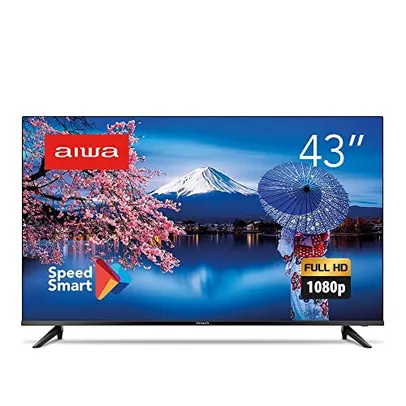 SmartTV Aiwa 43” Full HD, Borda Ultrafina, HDR10, Dolby Áudio - AWS-TV-43-BL-01 TV 43" SMART - BORDA