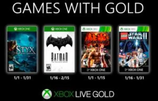 [Xbox Live Gold] Primeira leva já disponível