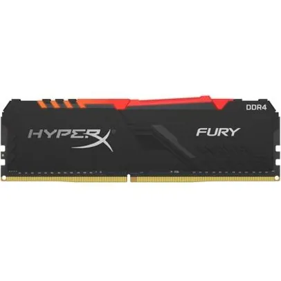 Saindo por R$ 320: Memória HyperX Fury RGB, 8GB, 3000MHz, DDR4, CL15 | R$320 | Pelando