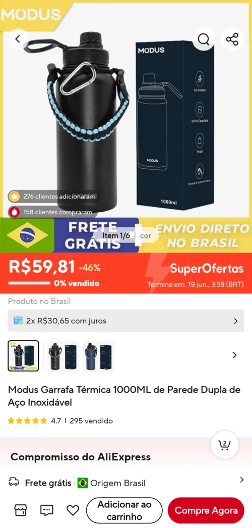 Imagem na descrição da promoção