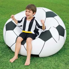 Cadeira Inflável Bestway Bola Beanless Soccer - Preta/Branca Por: R$ 32,01