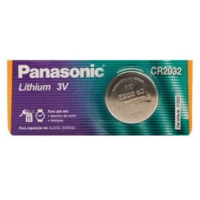 Bateria 3V lítio CR2032 Panasonic