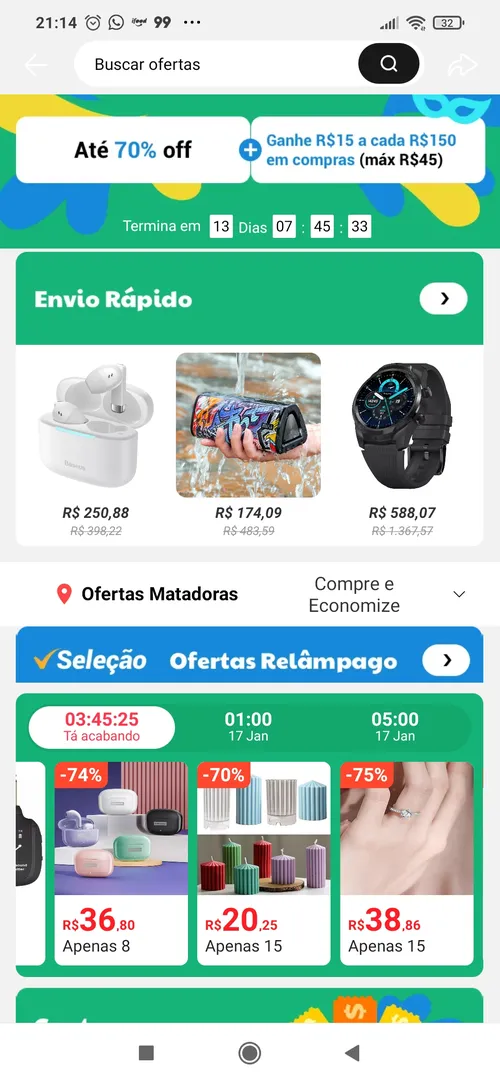 Imagem na descrição da promoção