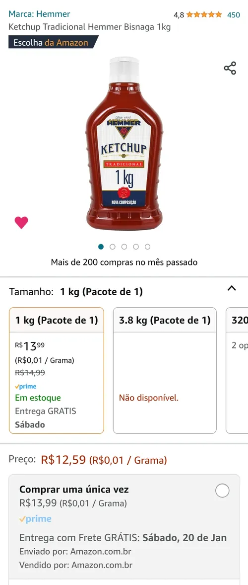 Imagem na descrição da promoção