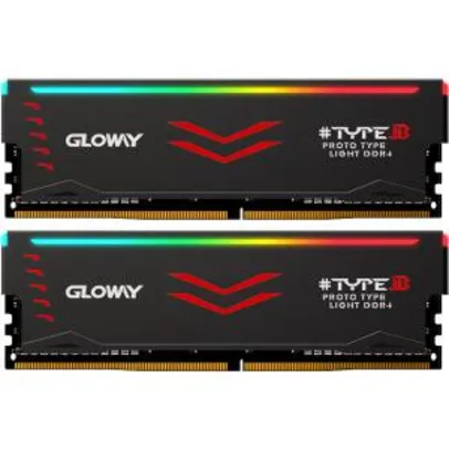 Memória Ram desktop Gloway ddr4 2x 8gb 3200mhz ram rgb - R$362