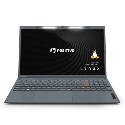 Foto do produto Notebook Positivo Vision C15 Intel Celeron Linux 4GB 128GB Ssd Lumina Bar 15” Hd - Cinza