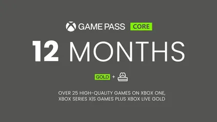 Xbox Game Pass Core 12 Meses