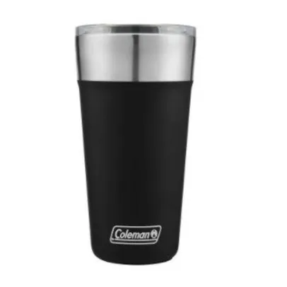 Copo Térmico Coleman Inox Com Tampa E Abridor 591Ml - Preto