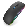 Product image Mouse Sem Fio Recarregável Wireless Led Rgb Ergonômico Kapbom