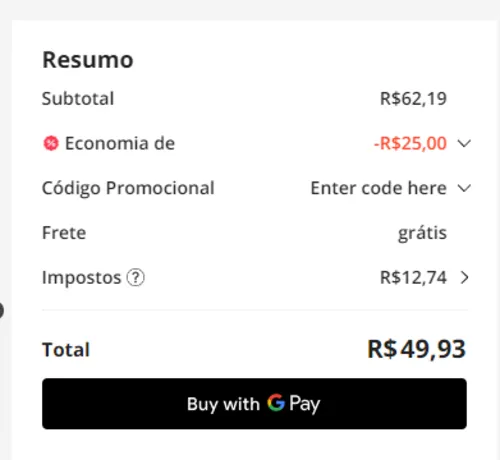 Imagem na descrição da promoção