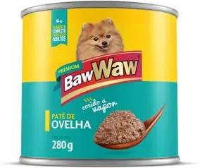 [Recorrência] Patê Baw Waw para cães sabor Ovelha 280g | R$2,64