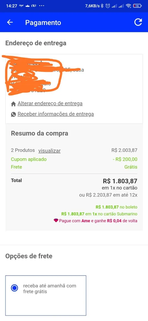 Imagem na descrição da promoção