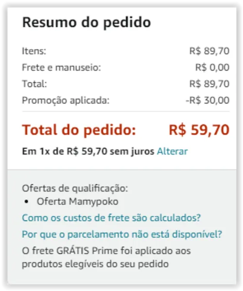 Imagem na descrição da promoção