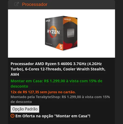 Imagem na descrição da promoção