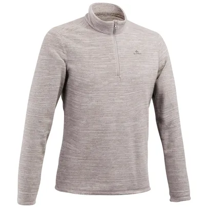 Blusa Fleece Masculina MH100 Cinza Claro