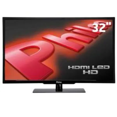[Extra] TV LED 32” HD Philco PH32U20DG com Conversor Digital, Interatividade Ginga, Entradas HDMI e USB por R$ 722