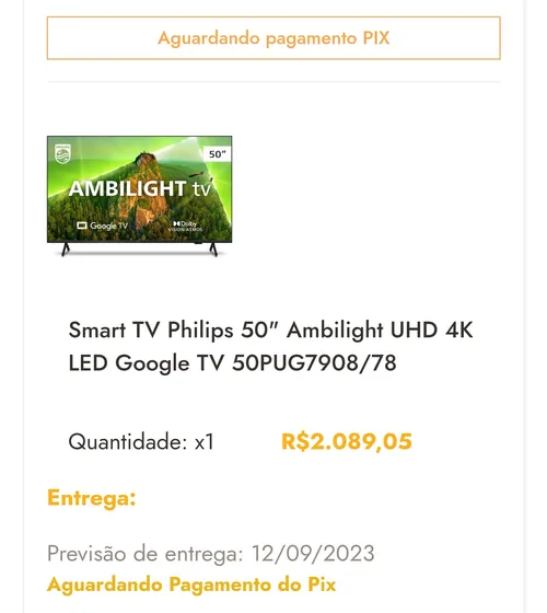 Imagem na descrição da promoção