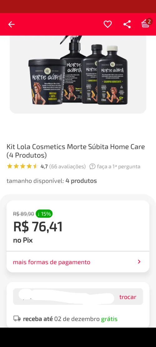 Imagem na descrição da promoção