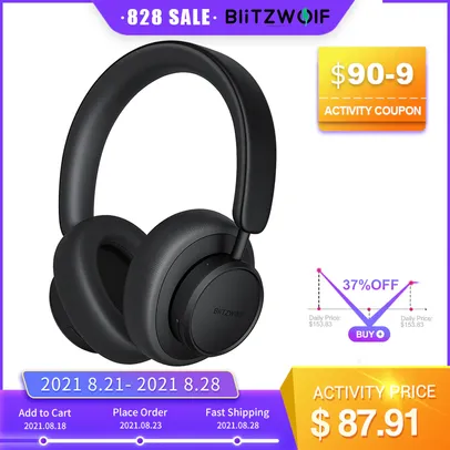 BlitzWolf BW ANC5 Active Noise Cancelling Headphones EarphoneBluetooth