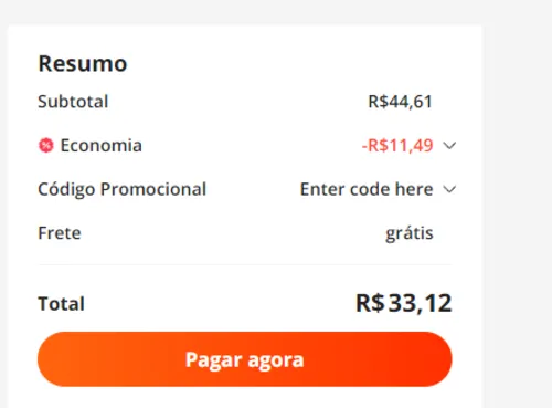 Imagem na descrição da promoção