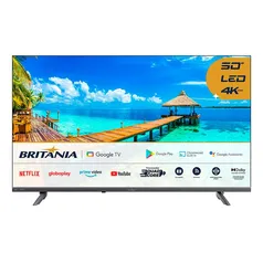 Smart Tv Britânia 50 Polegadas Btv50g2sgtssgbl 4k Uhd Led Dolby Audio Google Tv