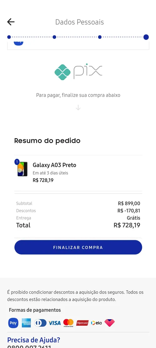 Imagem na descrição da promoção