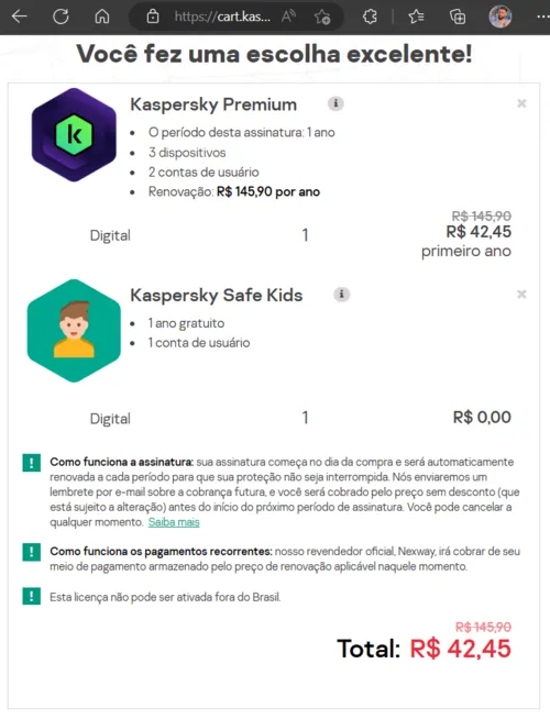 Imagen na descrição da promoção