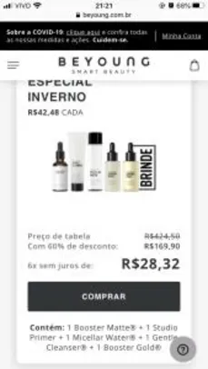 Produtos com até 60% OFF - BEYOUNG