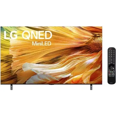 Smart TV LG 65 polegadas; 4K MiniLED Q Dot NanoCell 65QNED90 120Hz FreeSync HDMI 2.1 ThinQAI Google 