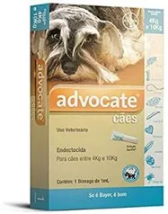 [ PRIME FRETE GRÁTIS]Advocate para Cães de 4 até 10kg 1,0ml 1 Bisnaga Bayer