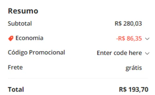 Imagem na descrição da promoção