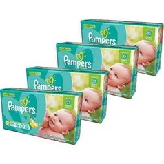 [Americanas] Kit Leve Mais Pague Menos - 4 Fraldas Pampers Total Confort Mega P (200uni), M(174uni) e XG(136uni) por R$113