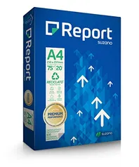 Papel Sulfite Report Premium Reciclato A4 Natural 75g 500 folhas