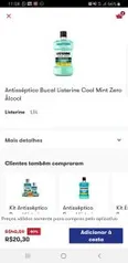 Antisséptico Bucal Listerine Cool Mint Zero Álcool - R$20