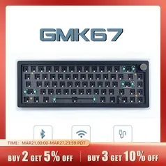 [Moedas + Imposto Incluso] Base GMK67 para teclado mecânico sem fio