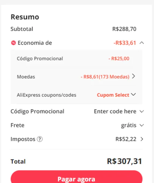 Imagem na descrição da promoção