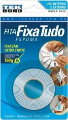 (PRIME) Tekbond 70852 Fita Fixa Tudo Espuma, 12mm x 1.5 m, Branco | R$ 5,37