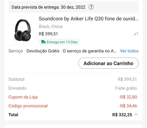 Imagem na descrição da promoção