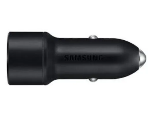 Carregador Veicular Ultrarápido (2 portas USB) - Preto - Samsung | R$ 53
