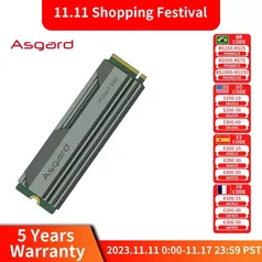 [´taxa inclusa] SSD M.2 NVMe Asgard AN4 1TB, Gen 4x4, 7500MB/s