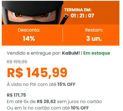 Imagem na descrição da promoção