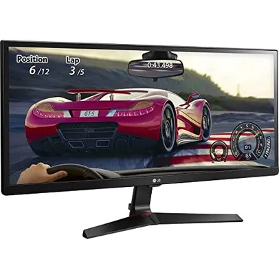 Monitor Gamer IPS 29 Full HD LG 75 Hz AMD FreeSyn e Flicker Safe 1 HDMI 1 DisplayPort 29UM69G-B.AWZM