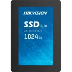 SSD Hikvision E100 1TB, SATA III Leitura 560MBs e Gravação 500MBs, HS-SSD-E100-1024GB