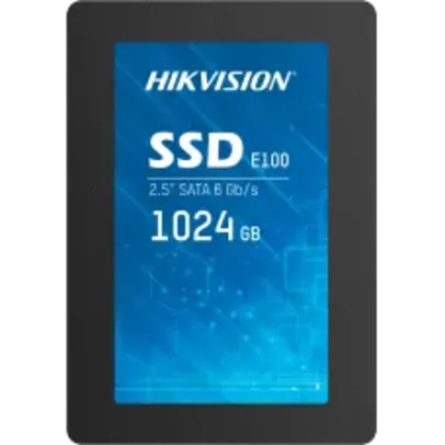 SSD Hikvision E100 1TB, SATA III Leitura 560MBs e Gravação 500MBs, HS-SSD-E100-1024GB