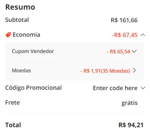 Imagem na descrição da promoção