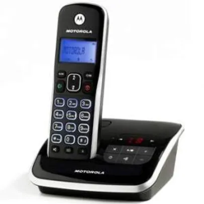 [WALMART] Telefone sem Fio com Secretária Eletrônica Auri 3500SE, Dect 6.0, Identificador de Chamadas, Viva Voz, Agenda - Motorola - R$139